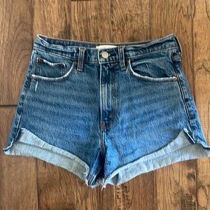 Abercrombie High Rise denim shorts